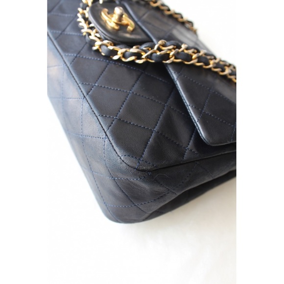 Chanel Medium Flap Navy Blue Double Flap - Picture 3 of 14